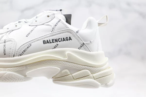 Balenciaga Triple S 'Allover Logo - White' - Image 4