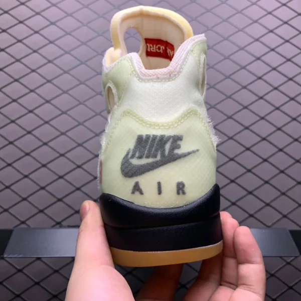 Off-White x Air Jordan 5 Retro 'Sail' - Image 3