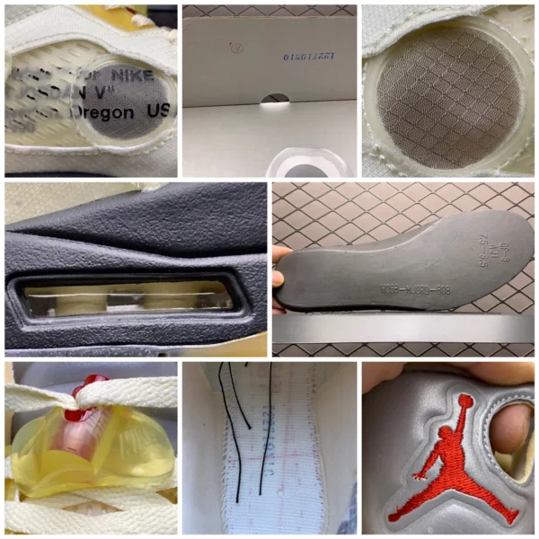 Off-White x Air Jordan 5 Retro 'Sail' - Image 7