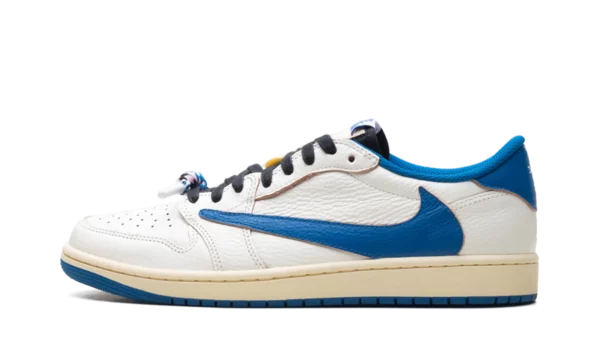 Travis Scott x Fragment x Air Jordan 1 Low OG SP 'Sail Military Blue'